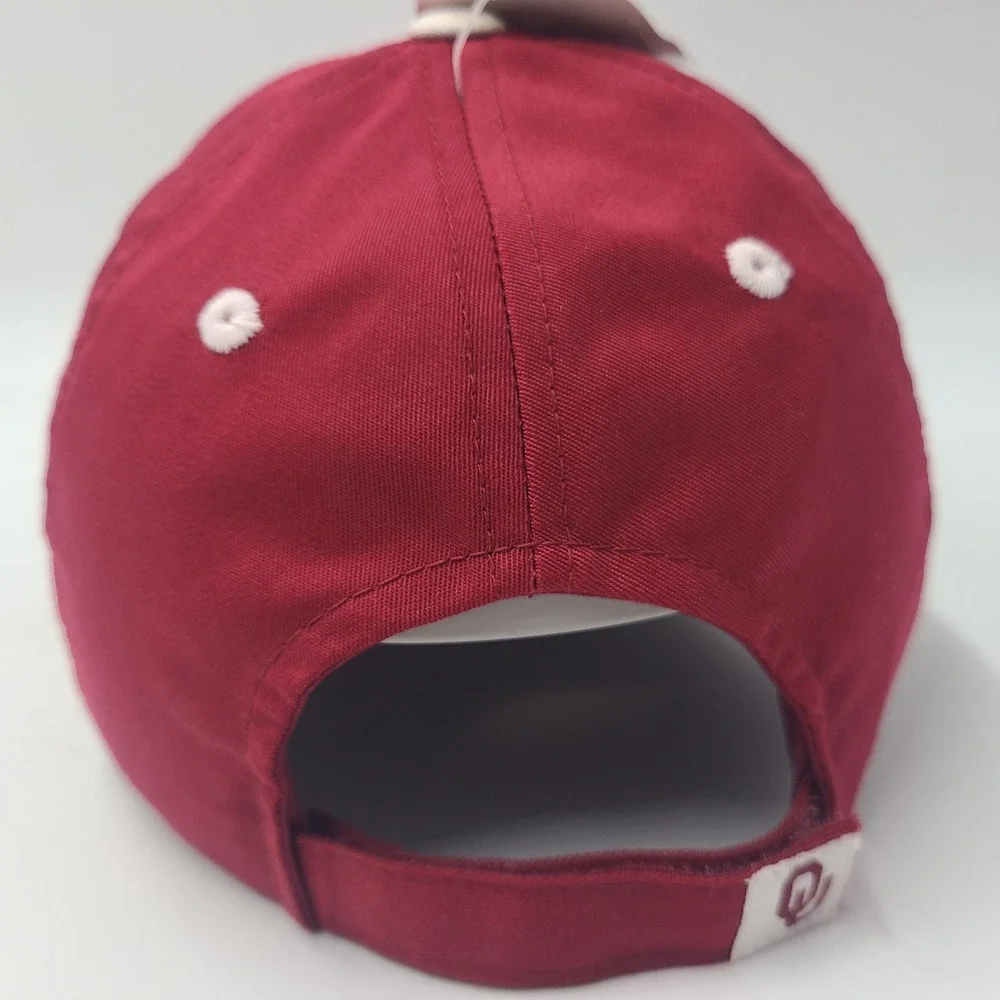 Oklahoma Sooners Hat Adjustable Captivating Headgear Red White NCAA‎ University
